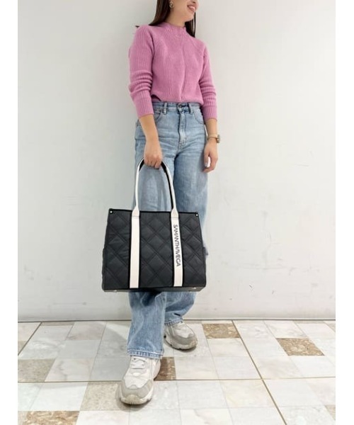 Samantha Vega（サマンサベガ） トートバッグ ロゴテープキルティング