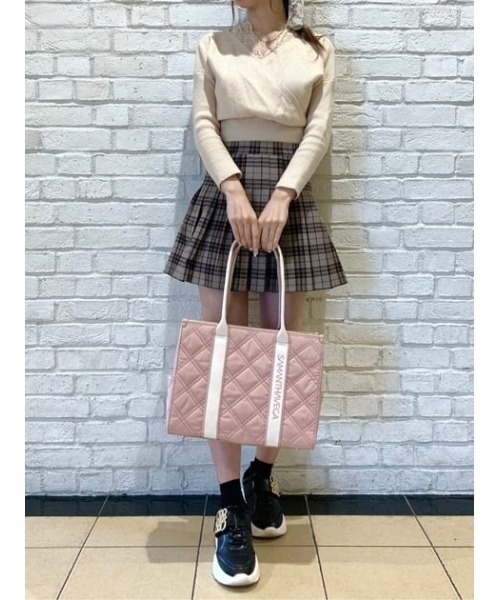 Samantha Vega（サマンサベガ） トートバッグ ロゴテープキルティング