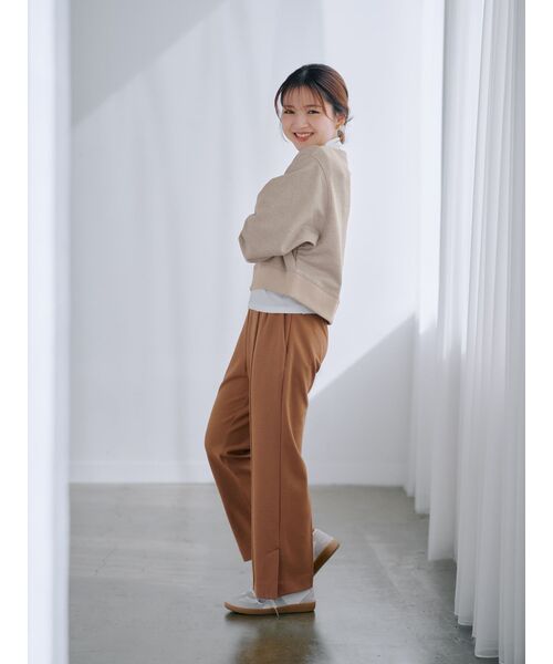 COHINA（コヒナ） パンツ ストレッチカットフレアパンツ 「低身長