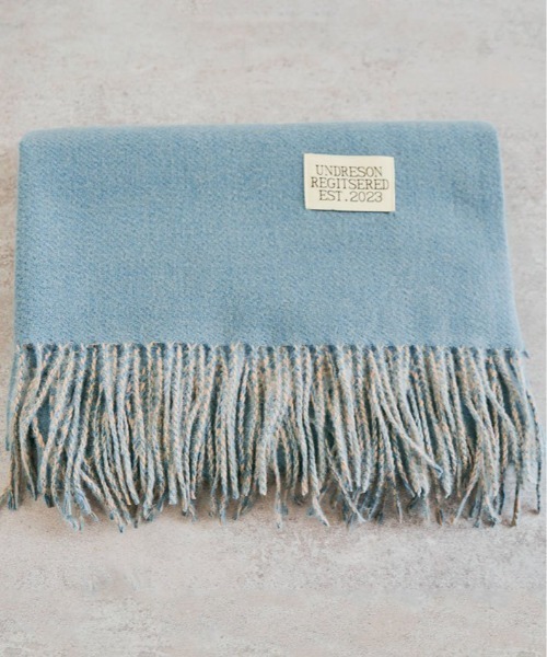 マフラー ストール バイカラー ウールライク 大判ストール レディース