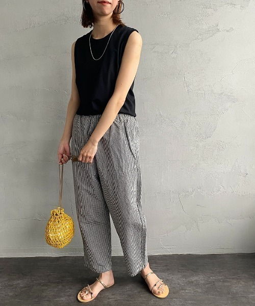 満点の イージーパンツ 「DANTON」 Danton 36 レディース ブラック パンツ