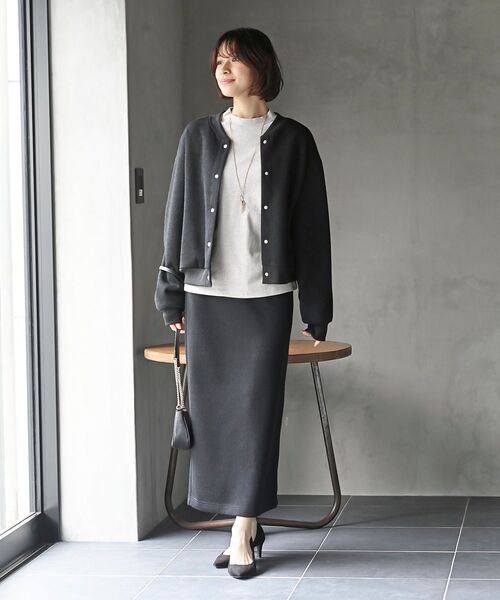 リエス　オシャレセットアップ♪ r・p・s セットアップ ブルゾン×セミタイトスカートセットアップ