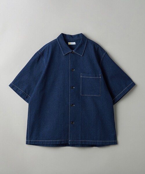 【特別価格】UNITED TOKYO デニム ショートスリーブシャツ UNITED TOKYO シャツ アウトラストデニム ショートスリーブ