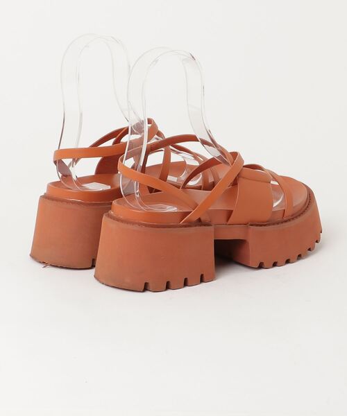 「charles&keith」 フラットサンダル 38 オレンジ レディース_画像2