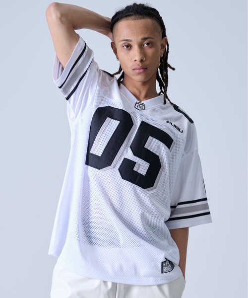 FUBU ゲームシャツ　XXL 両面プリント　ショルダーロゴ　超ビッグサイズ FUBU ゲームシャツ XXL 両面プリント ショルダーロゴ 超ビッグサイズ