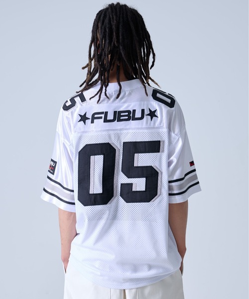 FUBU ゲームシャツ アメフト FUBU /フブ 半袖ゲームシャツ アメフト ユニフォーム XL 黒 m504