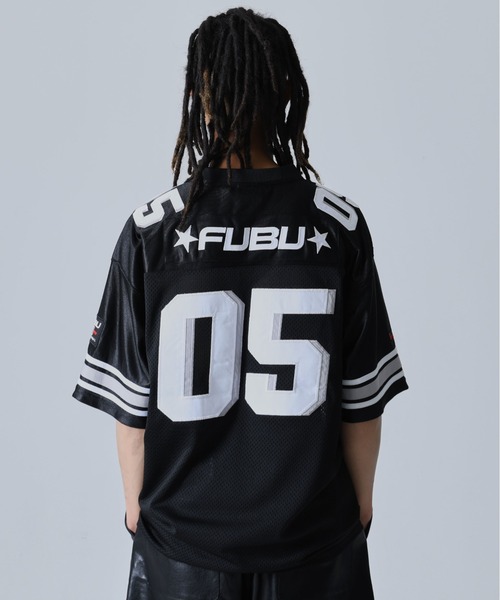 FUBU /フブ  半袖ゲームシャツ アメフト ユニフォーム XL 黒 m504 FUBU /フブ 半袖ゲームシャツ アメフト ユニフォーム XL 黒 m504