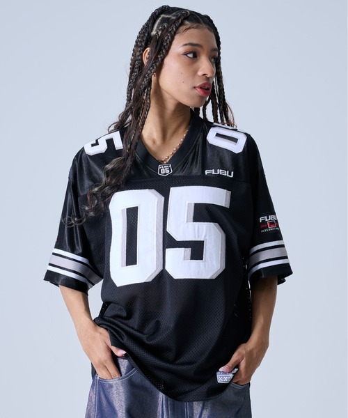 く*か様 【FUBU】ゲームシャツ　ニットスウェット く*か様 【FUBU】ゲームシャツ ニットスウェット FUBU（フブ
