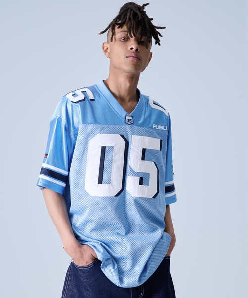 FUBU  フブ05番号入りゲームシャツ　L FUBU フブ ゲームシャツ メンズ 半袖 シャツ ヒップホップ 古着
