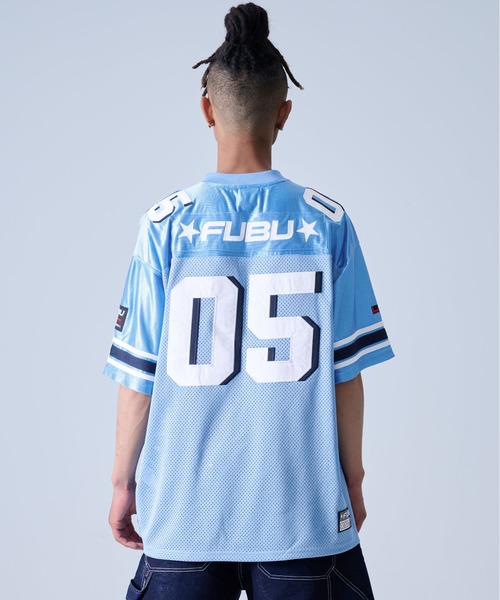 FUBU アメリカンフットボール シャツ 05 FUBU フブ ブランド ロゴ チーム ワッペン 刺繍 アメカジ V
