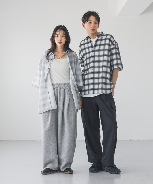 LOWRYS FARM（ローリーズファーム） シャツ メッシュオンブレチェック