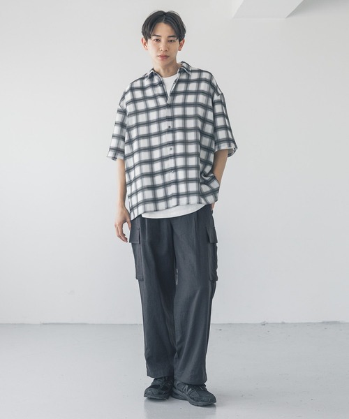 LOWRYS FARM（ローリーズファーム） シャツ メッシュオンブレチェック