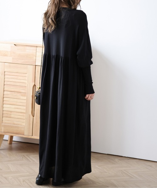 「La-gemme」 ニットワンピース C ベージュ レディース_画像4