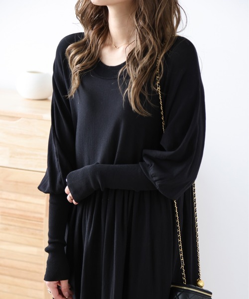 「La-gemme」 ニットワンピース C ベージュ レディース_画像8