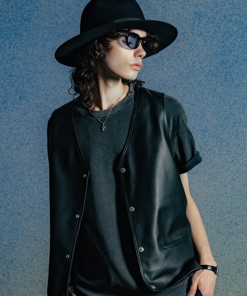 CRIMIE（クライミー） ベスト ジレ SPANISH LAMB LEATHER VEST メンズ