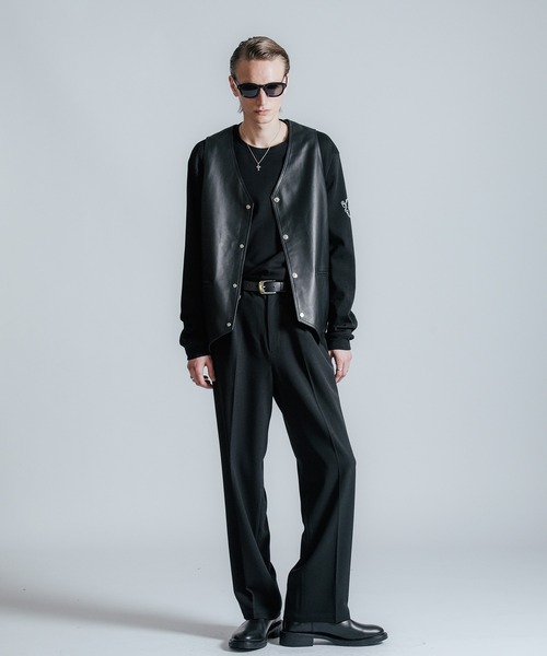 CRIMIE（クライミー） ベスト ジレ SPANISH LAMB LEATHER VEST メンズ