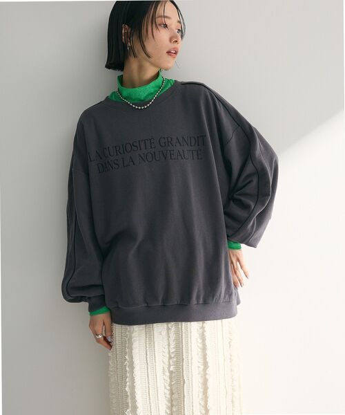 FRAMeWORK ロゴスエットチュニック 新品未使用タグ付き Green Parks チュニック 袖パイピングロゴチュニック : ZOZOTOWN