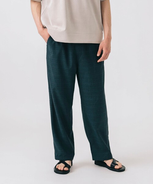 【新品☆定価26,400円☆ BEAMS PLUS 】チェックイージーパンツ BEAMS HEART ／ ビームスハート ストレッチ イージーパンツ