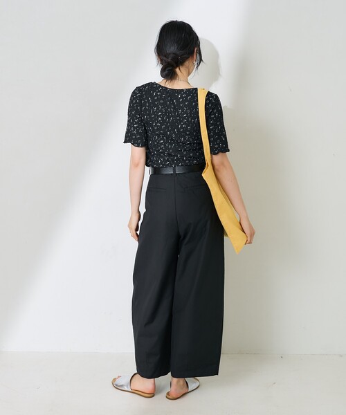 花柄ショートスリーブシャツ KOEISTORE トップス レディース 春 夏 春夏 シャツ 花柄トップス