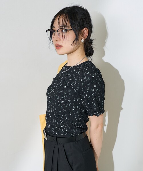 FREAK'S STORE（フリークスストア） tシャツ 半袖 花柄 ストレッチ