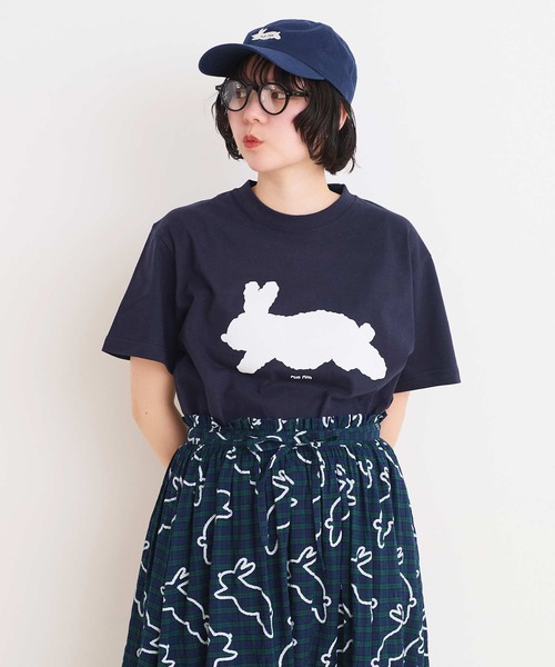 I am in fact tシャツ run rabbit Tシャツ レディース