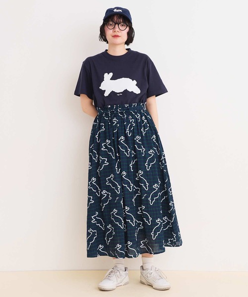 I am in fact tシャツ run rabbit Tシャツ レディース