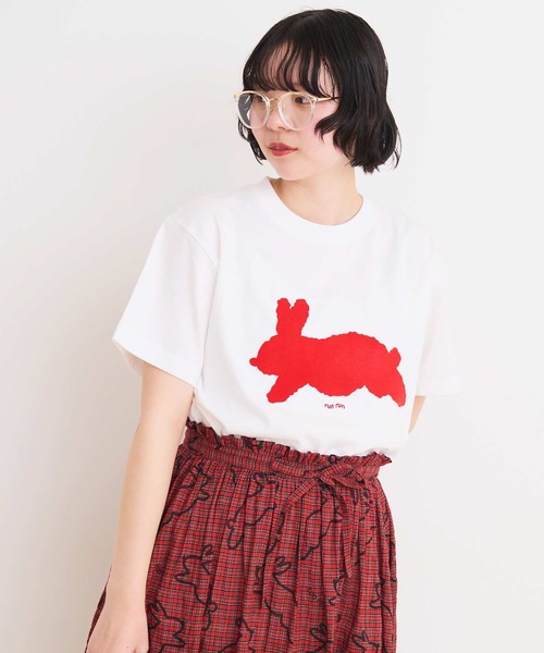 NON STOP RABBIT Tシャツ M新品未使用 BAD RABBIT Print t-shirt oversize men and women バット