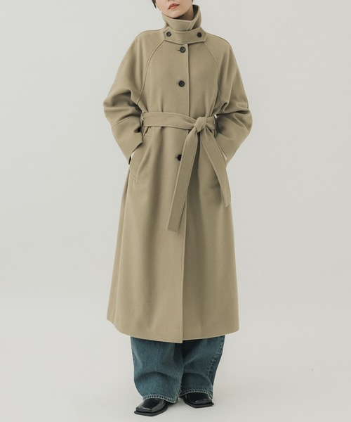 STUDIOUS ステンカラーコート STUDIOUS（ステュディオス） ステンカラーコート 1 ダークグリーン