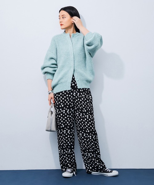 【新品未使用】ADAM ET ROPE’ ニットカーディガンサックスアダムエロペ ADAM ET ROPE'（アダムエロペ） ニットカーディガン FREE サックス