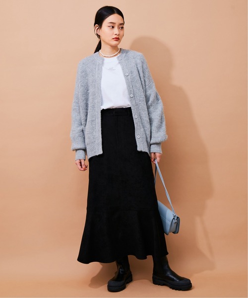 ADAM ET ROPE'（アダムエロペ） ニットカーディガン FREE サックス