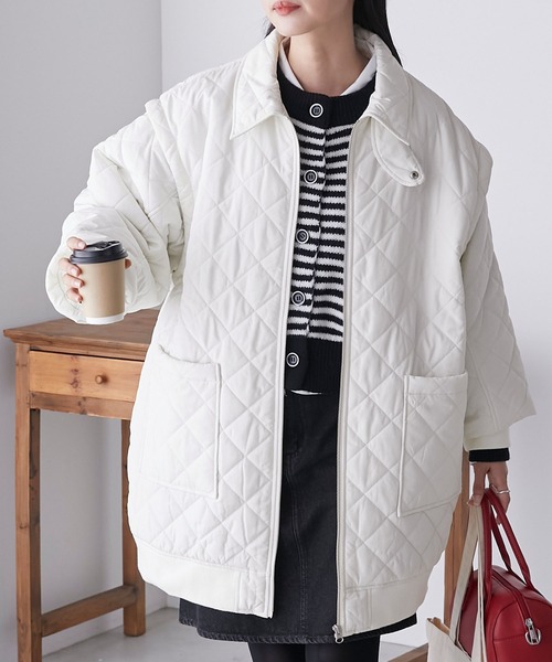 「BONLECILL」 コート FREE カーキ レディース_画像3