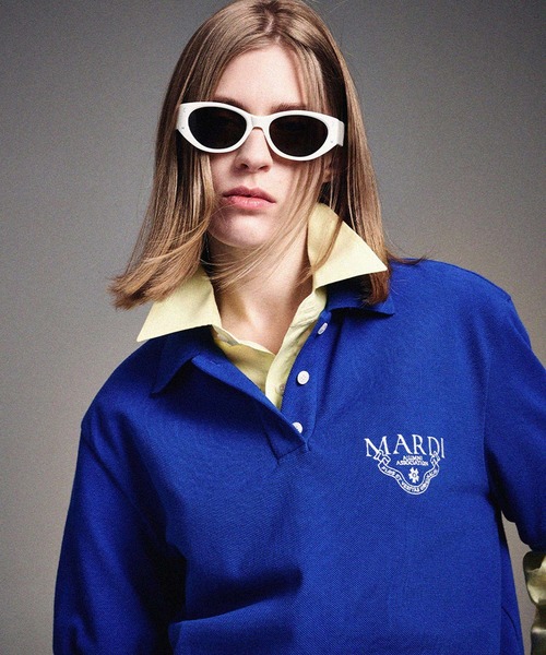 Mardi Mercredi ポロシャツ ポロ OVERSIZED SHIRT PIQUET ALUMNI