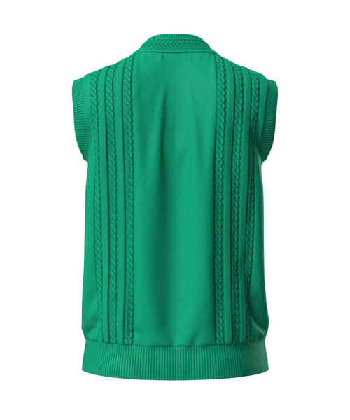 ベスト ジレ 「PING APPAREL」ケーブルVネックニットベスト 「LADIES LINE」 (LADIES) レディース PING ベスト ジレ 「PING APPAREL」ケーブルVネックニットベスト