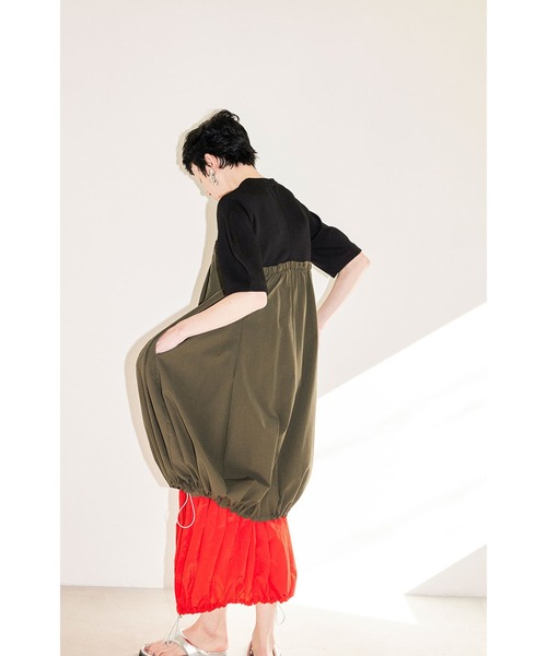 OMMO（オーエムエムオー） ワンピース IRREGULAR PATTERN LAYERED OP