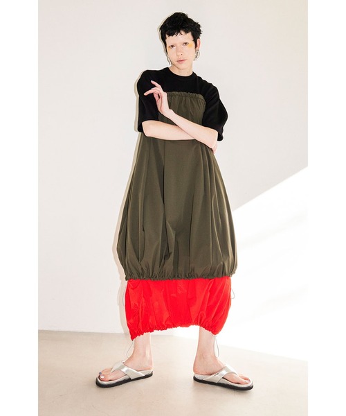 OMMO（オーエムエムオー） ワンピース IRREGULAR PATTERN LAYERED OP