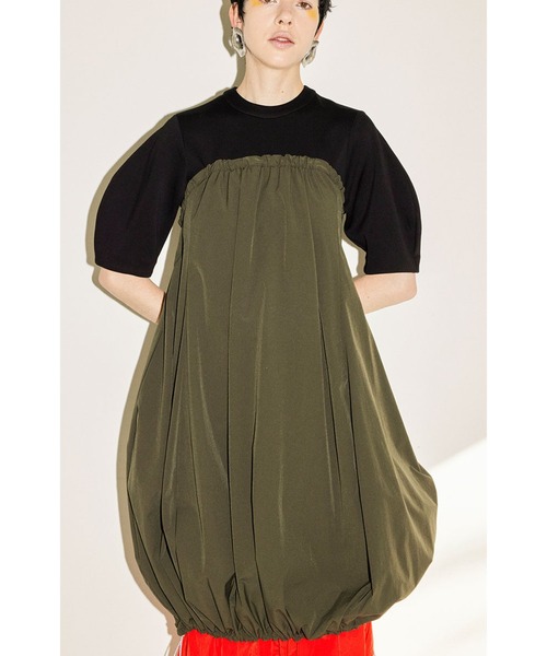 OMMO（オーエムエムオー） ワンピース IRREGULAR PATTERN LAYERED OP