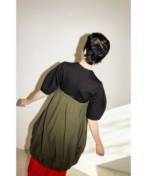 OMMO（オーエムエムオー） ワンピース IRREGULAR PATTERN LAYERED OP