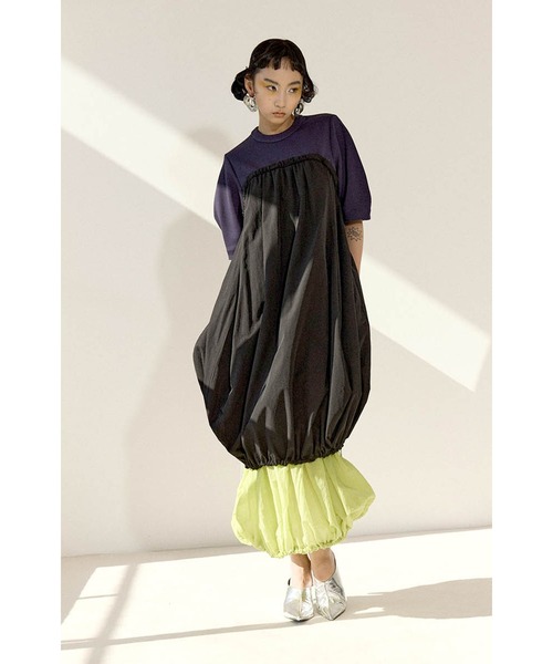 OMMO（オーエムエムオー） ワンピース IRREGULAR PATTERN LAYERED OP