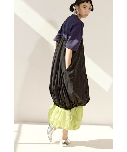 OMMO（オーエムエムオー） ワンピース IRREGULAR PATTERN LAYERED OP