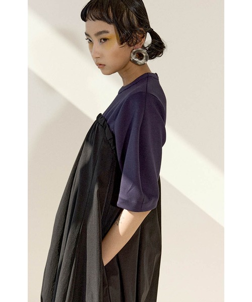 OMMO（オーエムエムオー） ワンピース IRREGULAR PATTERN LAYERED OP