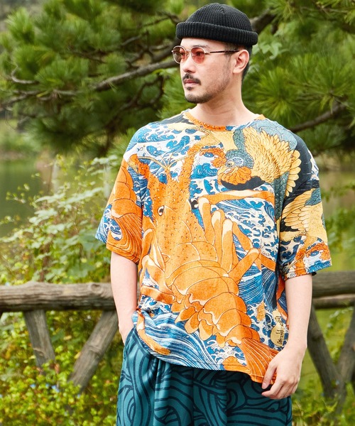 カヤ tシャツ 「カヤ」着る、NIPPON ART 倭の絵メンズTシャツ メンズ