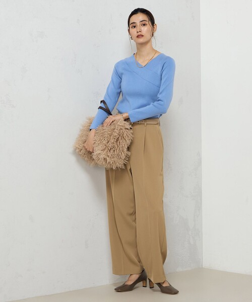 「NOLLEY'S Sophi」 Vネックニット 38 ライトブルー レディース NOLLEY'S Sophi 「NOLLEY'S Sophi」 Vネックニット 38 ライト