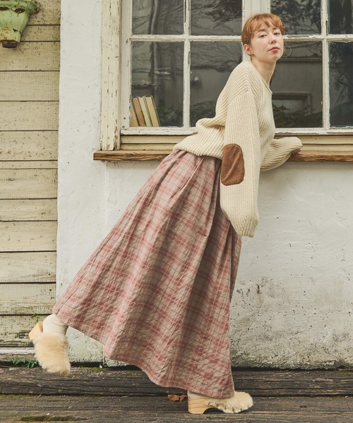 「Crisp」 長袖ニット FREE アイボリー レディース_画像6