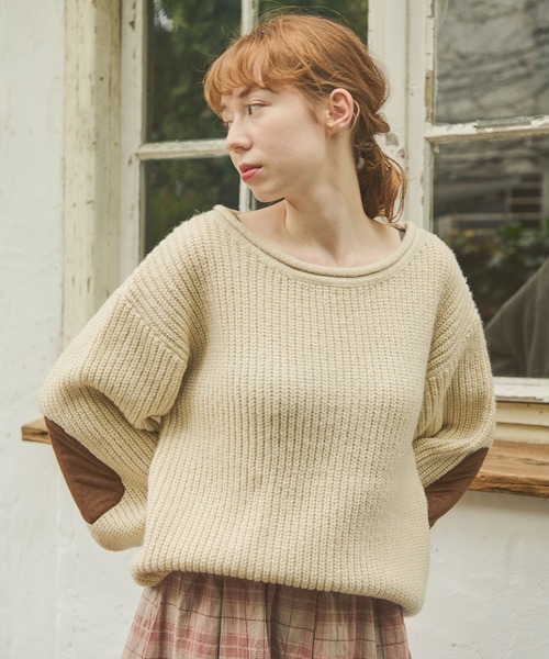 「Crisp」 長袖ニット FREE アイボリー レディース_画像7