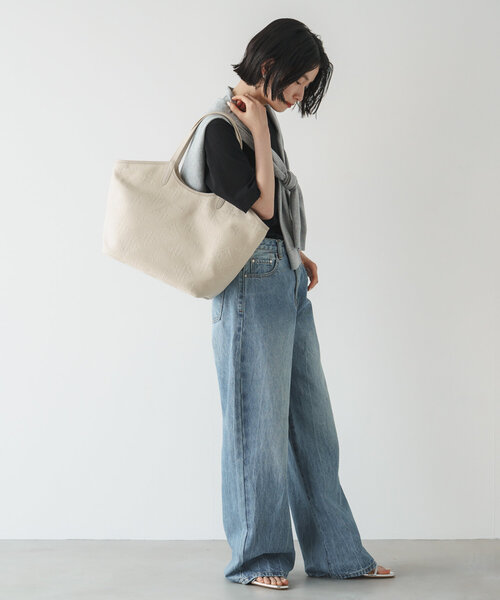 russet トートバッグ 「人気素材が今年も登場」刺し子トート