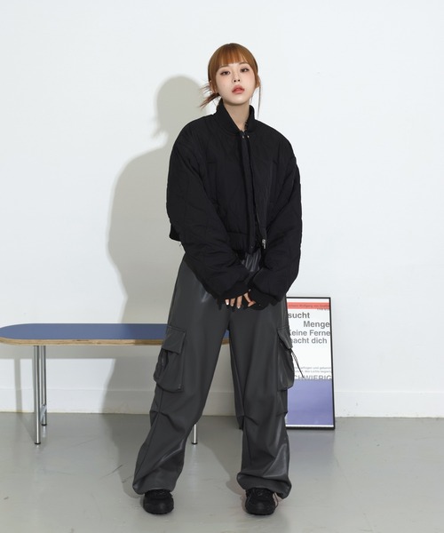 「FOLLOWIN」 ブルゾン FREE アイボリー レディース_画像3