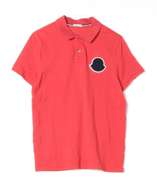 MONCLER ポロシャツ 赤 Lサイズ MONCLER 「MONCLER」 半袖ポロシャツ M レッド メンズ