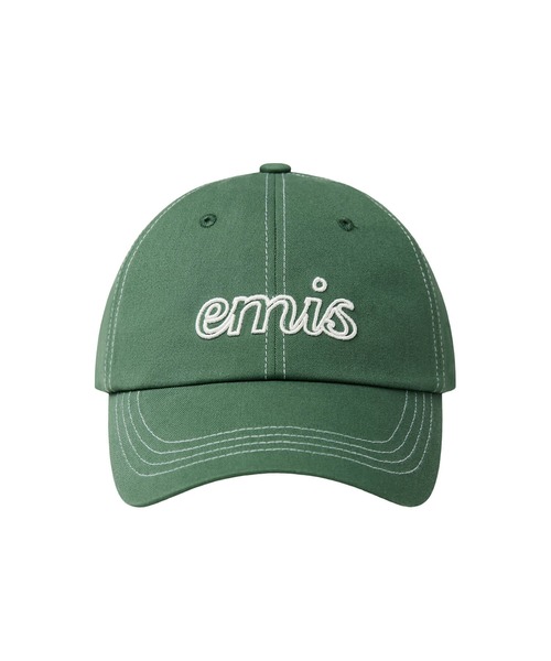 emis キャップ emis キャップ 帽子 LETTERING LOGO WHITE STITCH BALL CAP