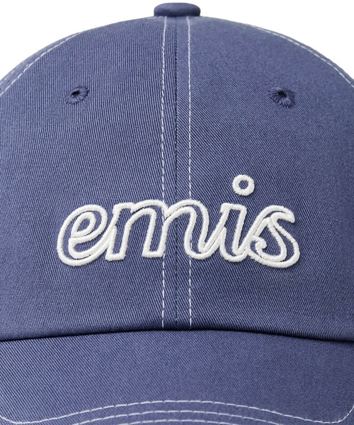 emis キャップ 帽子 LETTERING LOGO WHITE STITCH BALL CAP