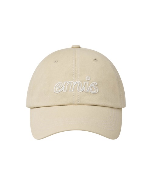 emis キャップ 帽子 LETTERING LOGO WHITE STITCH BALL CAP